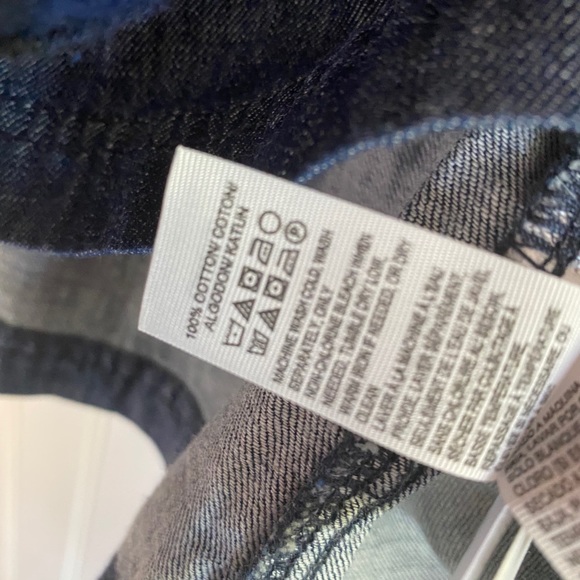 Lucky Brand True Indigo peplum top SIZE SMALL - Picture 6 of 8